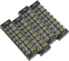 4 Pcs 8 Positions Dual Rows 600V 25A Cable Barrier Block Terminal Strip TB-2508L