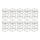 10Pcs Compression Springs, 0.6mm Wire Diameter x 9mm OD x 10mm Length 304 Stainless Steel Extension Spring Ballpoint Pen Pressure Springs for Shop Home Repairs, Silver