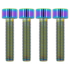 LinkMejor M5x25 Boulons Titane, Couleurs, 4PC