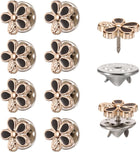 10 Sets Brooch Buttons, 11.5 mm No Sew Buttons Pins Detachable Brooch Anti-Exposure Fixed Cover Up Bottons Pins for Clothes, Coat, Cardigan, DIY Craft (Black)