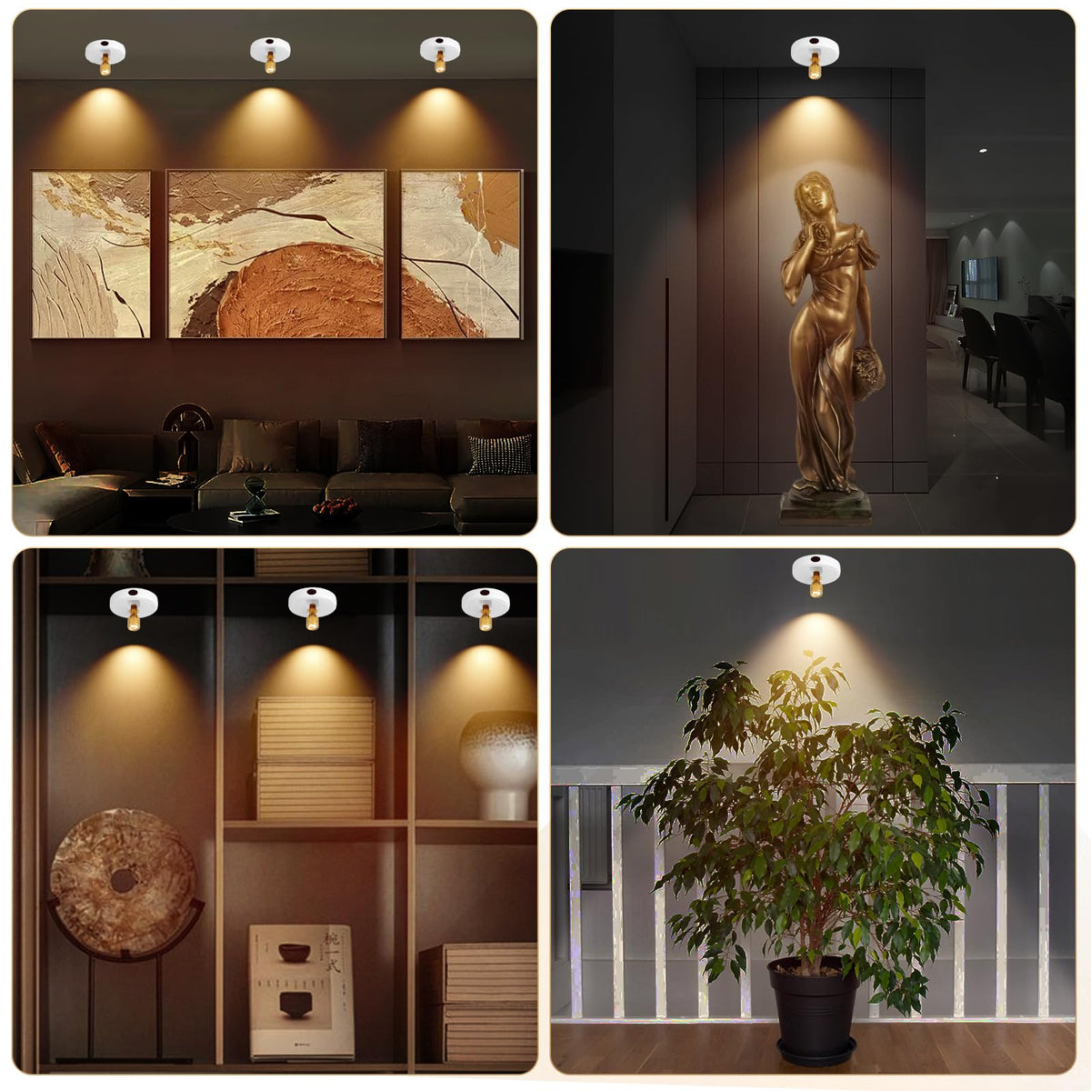 Projecteur rechargeable, lumières d'images alimentées par batterie avec télécommande