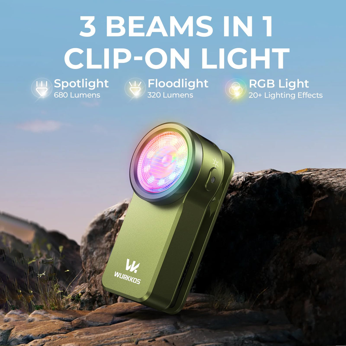 LinkMejor HD03 EDC Flashlight Rechargeable Clip-on Light 90 High CRI
