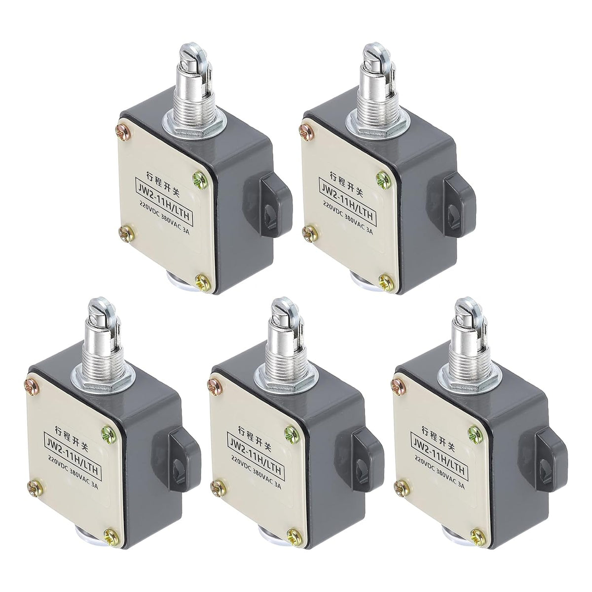 Limit Switch Roller Plunger JW2-11H/LTH Mount 1NC+1NO 3D Printer Door Switch Metal Momentary Switch 5 Pcs