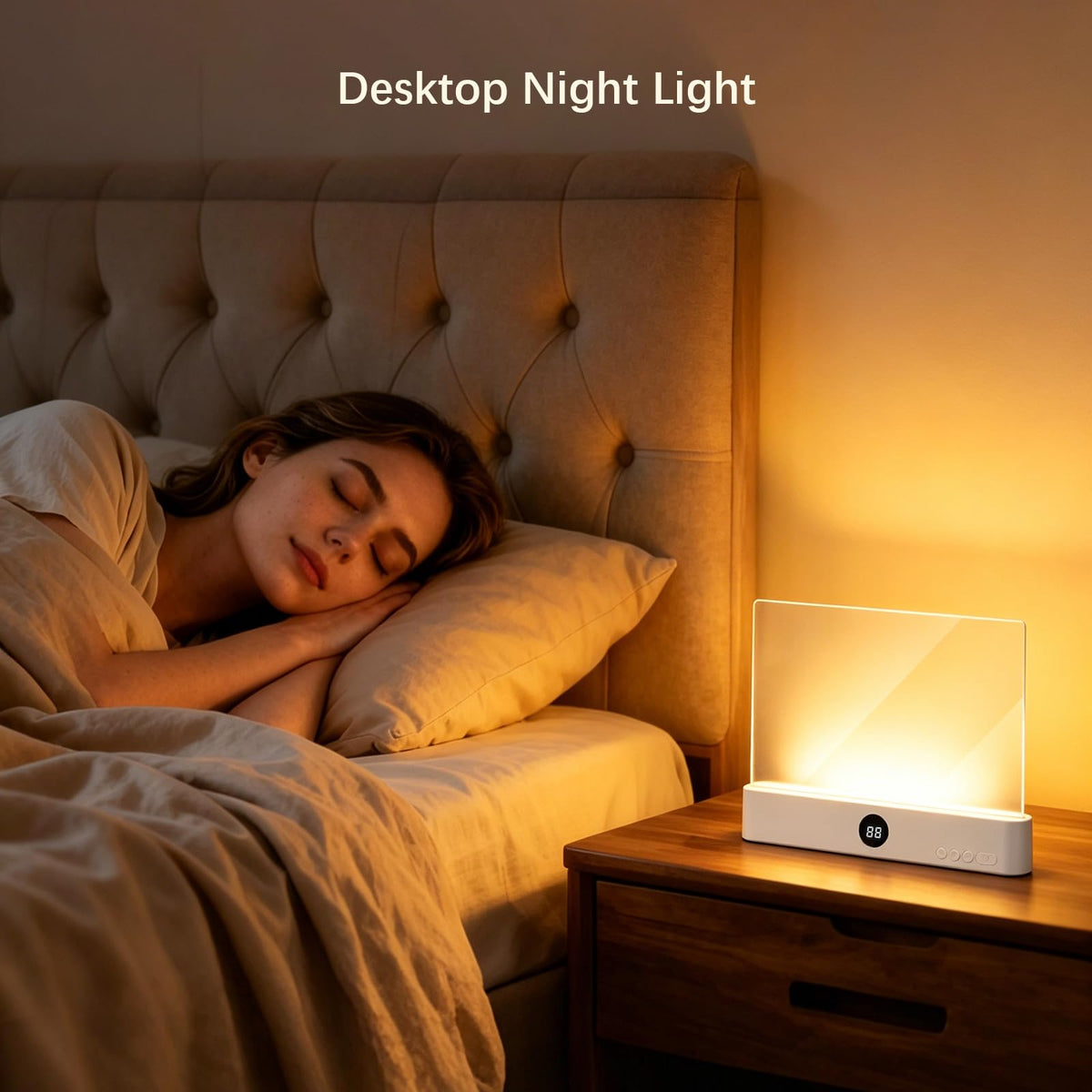 Choudao LED Kitap Işıklı ve Gece Işıklı 2 in 1, Ayarlanabilir Düz Okuma Işıklı (Beyaz)