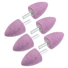 Abrasive Mounted Stone Grinding Bits for Rotary Tool 1/4" Shank 1.18" Diameter 60 Grit Conical Grinding Wheel 6Pcs
