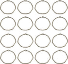 100Pcs Alloy Open Bezel Pendants, Round Open Back Hollow Frame Pendant Geometric for Resin Jewelry Making Earrings Necklace Bracelet DIY, Ancient Bronze