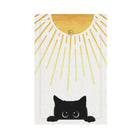 LinkMejor Copertura Placca Interruttore Luce Decorativa Gatto Nero Sole Oro 1 Gang Senza Dispositivo Singolo Copertura Spia di Uscita Singola Coperture a Muro per Prese Elettriche Frontale per Decorazione Camera da Letto