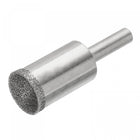 Diamond Grinding Mounted Point, 16mm 100 Coarse Grits Spherical Concave Head Bead Fine Grinding Bit for Jade Amber Stone Beeswax Glass