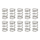 10Pcs Compression Springs, 0.8mm Wire Diameter x 6mm OD x 10mm Length 304 Stainless Steel Extension Spring Ballpoint Pen Pressure Springs for Shop Home Repairs, Silver