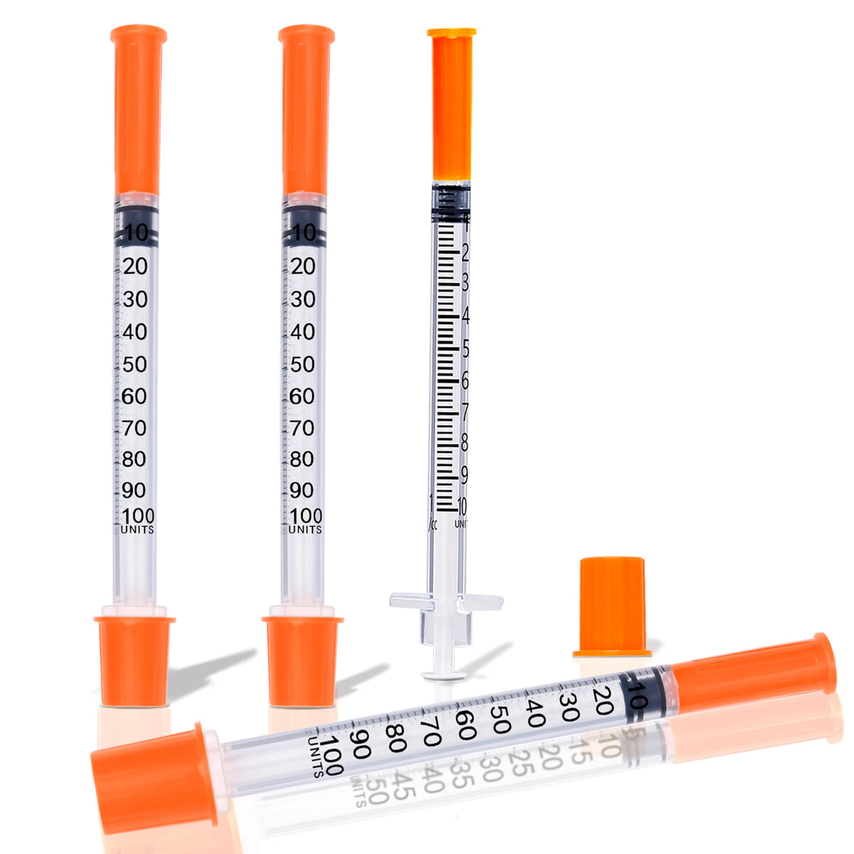 1ml/cc 31G 1/2" Seringă, Instrumente de Laborator U-100, Ambalat Individual, Pachet de 25 bucăți