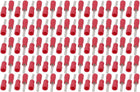 100Pcs Flat Needle Type DBV1.25-10 Insulated Spade Wire Crimp Terminal Connector