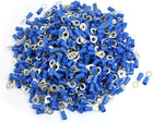 1000 Pcs RV2-5L AWG 16-14 Blue PVC Sleeve Pre Insulated Ring Terminals Connector