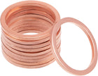 10 Pcs Metric M18 x 22mm x 1.5mm Copper Flat Washer Sealing Ring for Screw Bolt Nut