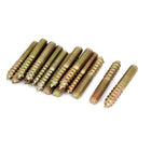 M6 x 40mm Double Ended Threaded Self Tapping Screw Rod Bolt Stud 15Pcs