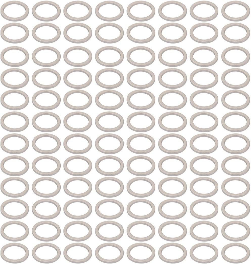 200Pcs 14mmx18mmx1.5mm Aluminum Motorcycle Hardware Drain Plug Washer