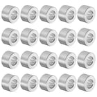 20pcs Aluminum Spacer 5mm Bore 10mm OD, 6mm Length Screw Standoff Bushing Plain Finish Round Spacer for M5 Screws Bolts and Rods