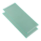 10x22cm Single Sided Universal Printed Circuit Board for DIY Soldering Green 2pcs