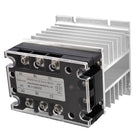 SSR Solid State Relay with Aluminum Heat Sink, Control 90-280 VAC Load, 380 VAC,25 Amp