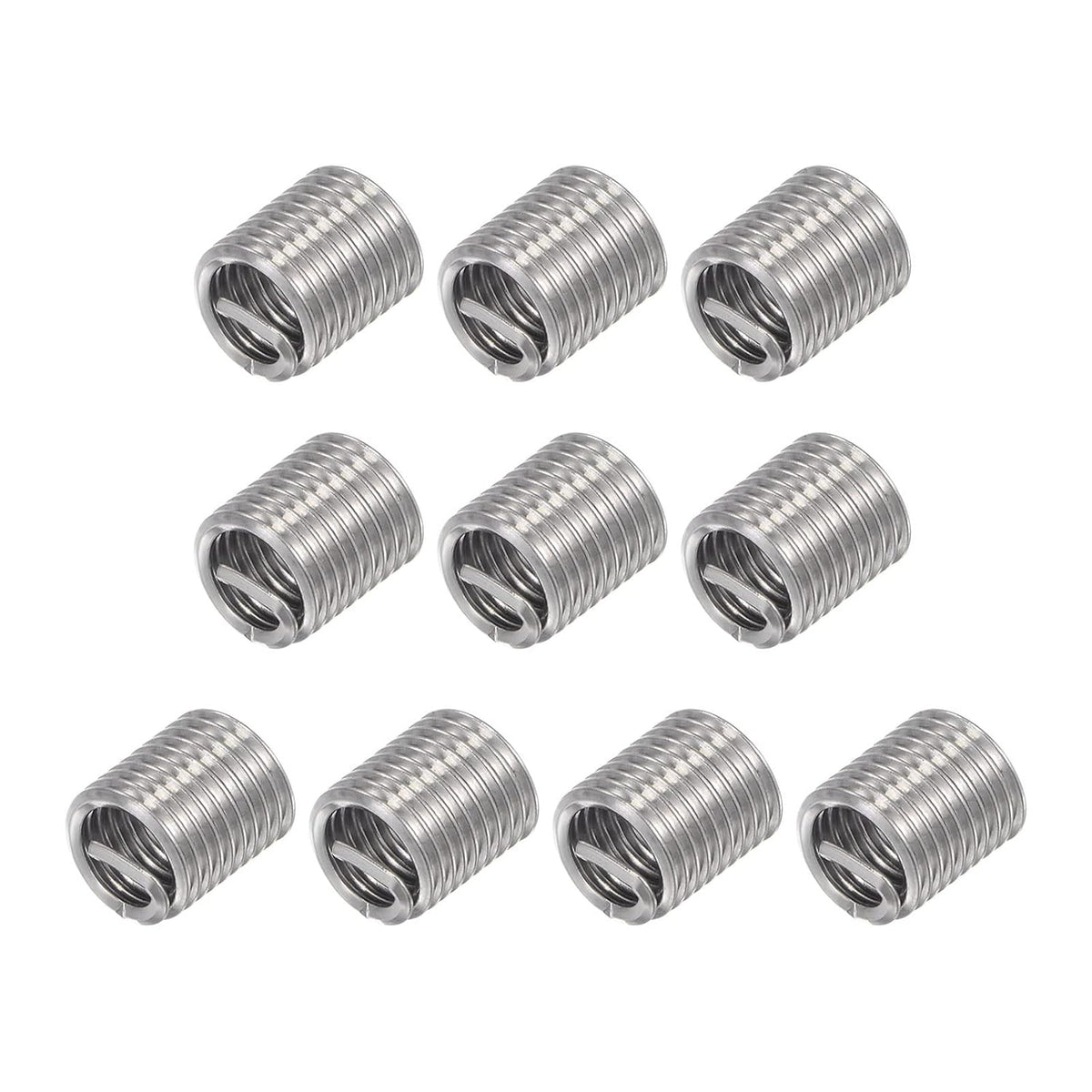 Wire Thread Inserts 10-32 UNF 2.0D 304 Stainless Steel Helical Type Coiled Wire Screw Repair Threaded Sleeve Steel Sheath 10pcs