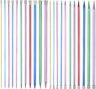 22Pcs Aluminum Knitting Needles Set 3-10mm Single Pointed Knitting Needle 13.8 Inches Length Metal Weaving Tool for Handmade Projects DIY
