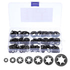 320pcs Internal Tooth Lock Washers Set M3 M4 M5 M6 M8 M10 M12 Locking Washers, 65Mn Steel Push Nuts