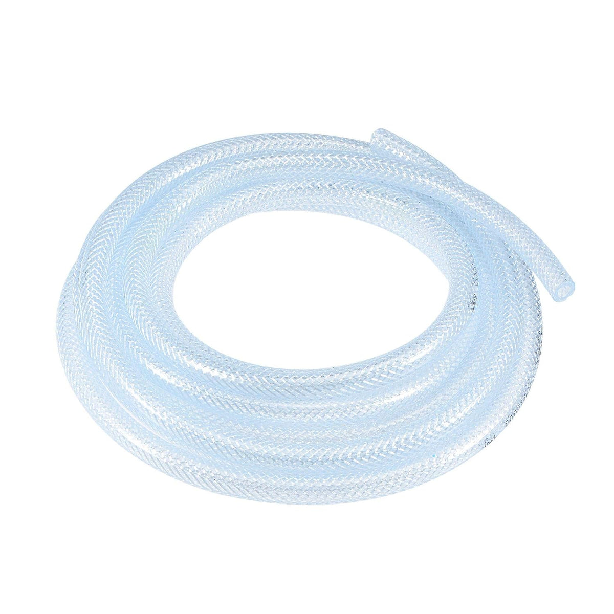 Braided PVC Tubing, 1/4"(6mm) ID 3/8"(10mm) OD 10ft Flexible Clear Water Hose