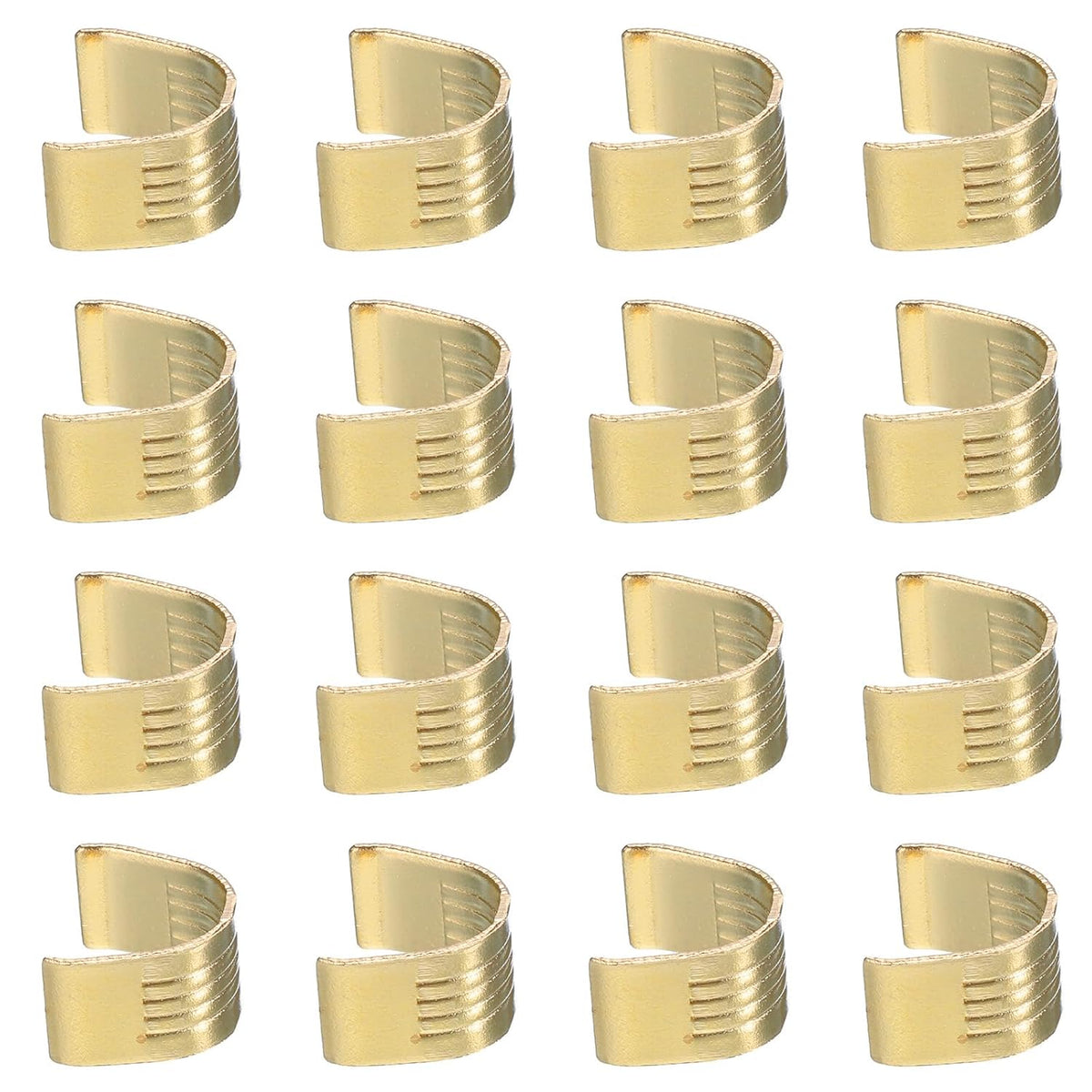 16 Pcs Belt Clamp 2GT Copper Buckle, Wire Cable Connector Wire Cable Terminal, 3D Printer Accessories for Width 6mm Open Timing Rubber Belt
