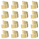 16 Pcs Belt Clamp 2GT Copper Buckle, Wire Cable Connector Wire Cable Terminal, 3D Printer Accessories for Width 6mm Open Timing Rubber Belt