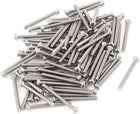 M2.5 x 25mm 304 Stainless Steel Phillips Round Head Screws Bolt 60pcs