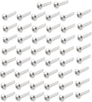 1/4 Inch-20x1 Inch Hex Socket Button Head Bolts Screws 50pcs