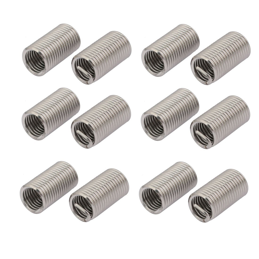M10x1.5mmx30mm 304 Stainless Steel Helical Coil Wire Thread Insert 12pcs