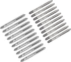 Metric Hand Tap Set M3 and M6 Thread 0.5 and 1 Pitch 3 Straight Flutes H2 High Speed Steel 10 Pairs
