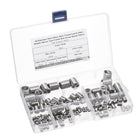 140pcs Wire Thread Insert Kit M3 M4 M5 M6 M8 M10 M12 (2D) Metric 304 Stainless Steel Helical Inserts Coiled Thread Repair Kit Wire Threaded Sleeve Sheath for Mechanical Equipment