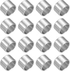 16Pcs 304 Stainless Steel Spacer 1/2" OD x 3/8" ID x 5/16" Length(12x10x8mm) Screw Standoff Bushing Plain Finish Unthreaded Round Metal Spacer for M8 Screw Bolt and Rod, Silver