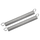 2Pcs Extended Spring 9/16 Inch x 6 Inch, 0.07 Inch Spring Steel Dual Hook Tension Springs for Machinery Construction Industrial