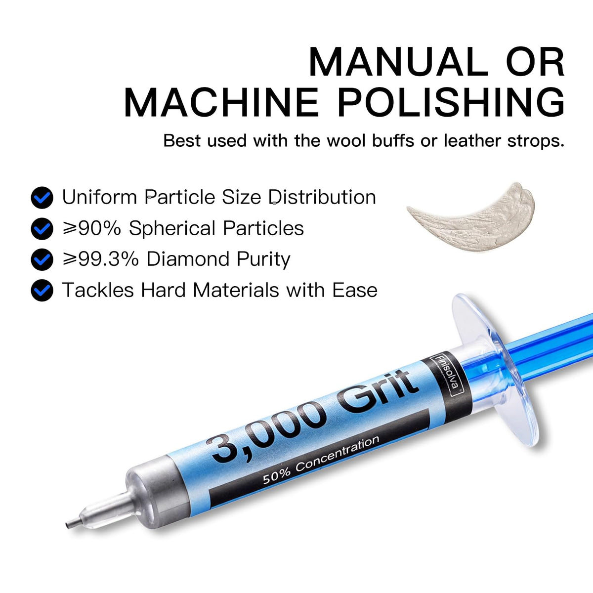 LinkMejor Diamond Polishing Paste Compound, 50%, 320-60 000 ziaren, pakiet 6 sztuk