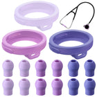 LinkMejor 3 Silicone Protective Cover & 12 Ear Tips Replacement, Purple