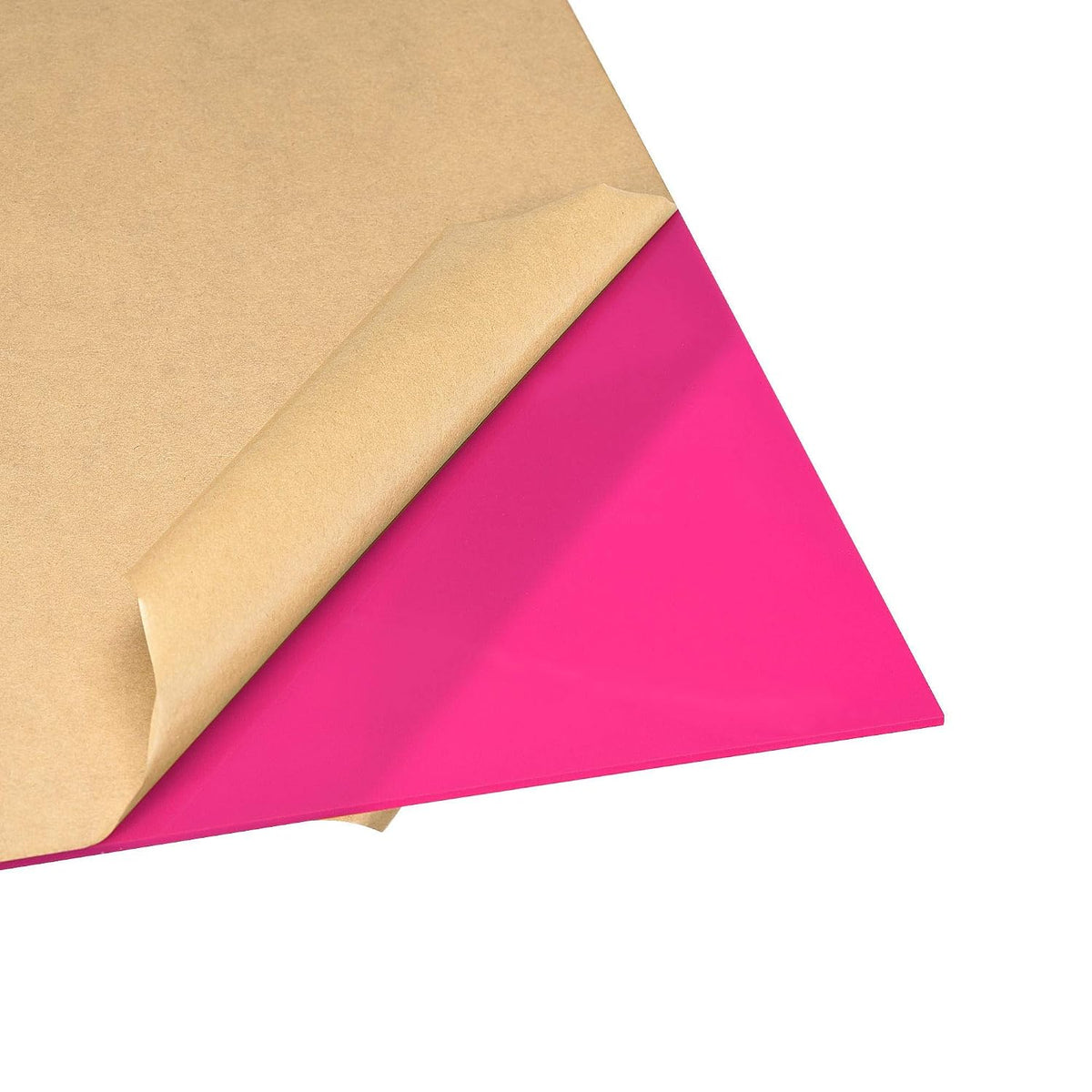 2pcs Pink Cast Acrylic Sheet,12" x 12",3mm Thick,Plastic PMMA Acrylic Board for Signs Display Projects,Craft