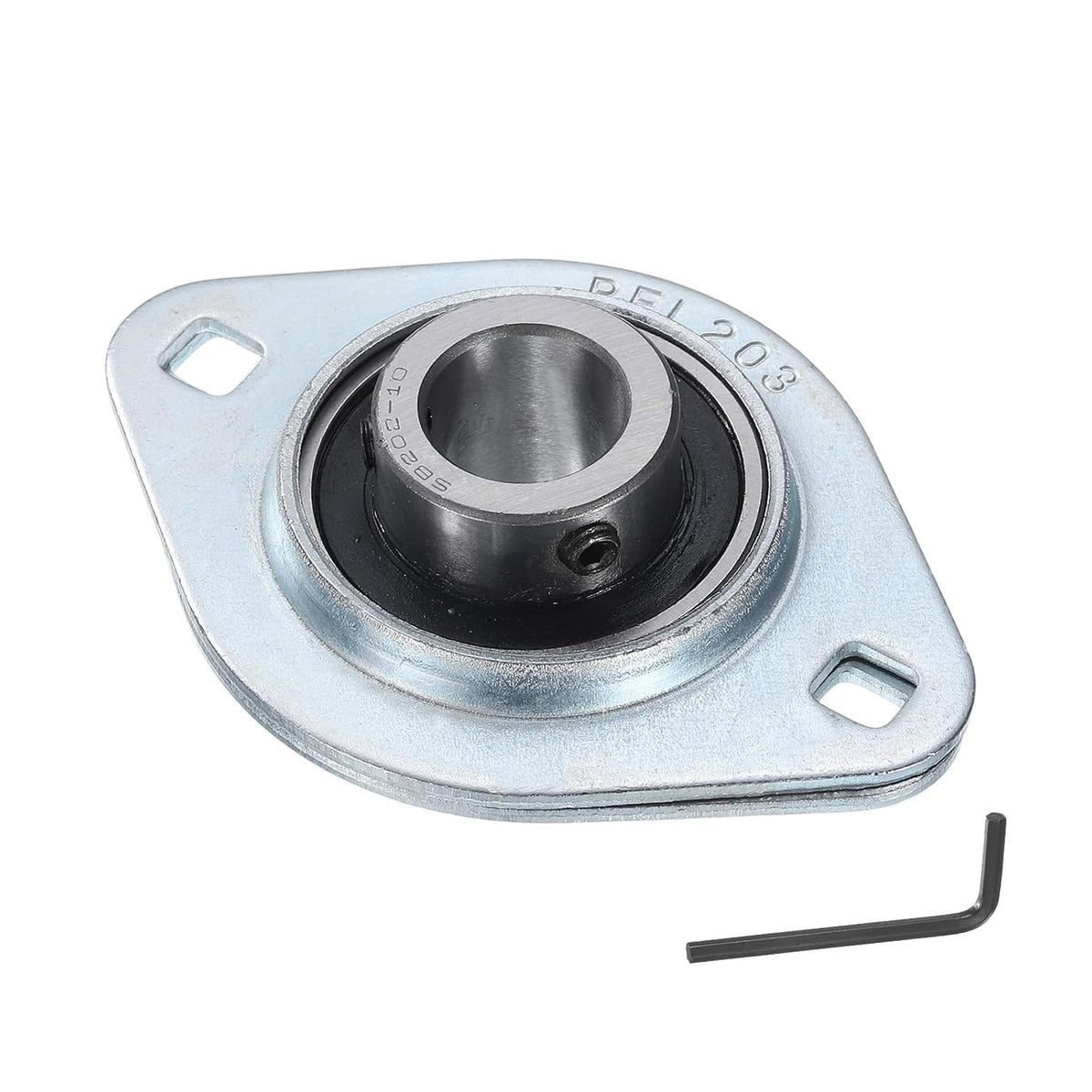 SBPFL202-10 Pillow Block Bearings 5/8" Bore Bearing Units Steel Flange Mounted Bearing Housing with Wrench