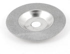 Silver Tone 4" OD 10mm Height Diamond Grinding Wheel Cutter