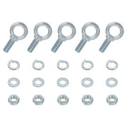 5 Pack M20 Galvanized Carbon Steel Eye Bolts, 3/4" x 1.97" Lifting Ring Eye Bolt with Nuts and Washers Heavy Duty Screw Eye Bolts Kit for Tie Down Straps Indoors Outdoors, Silver