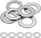 M27 Flat Washer for Screw, 6Pcs 304 Stainless Steel Washers 27MM ID x 50MM OD x 3MM Thick for Bolts, Factories Repair, Kitchens, Shops, and Outdoor Construction (Silver Tone)