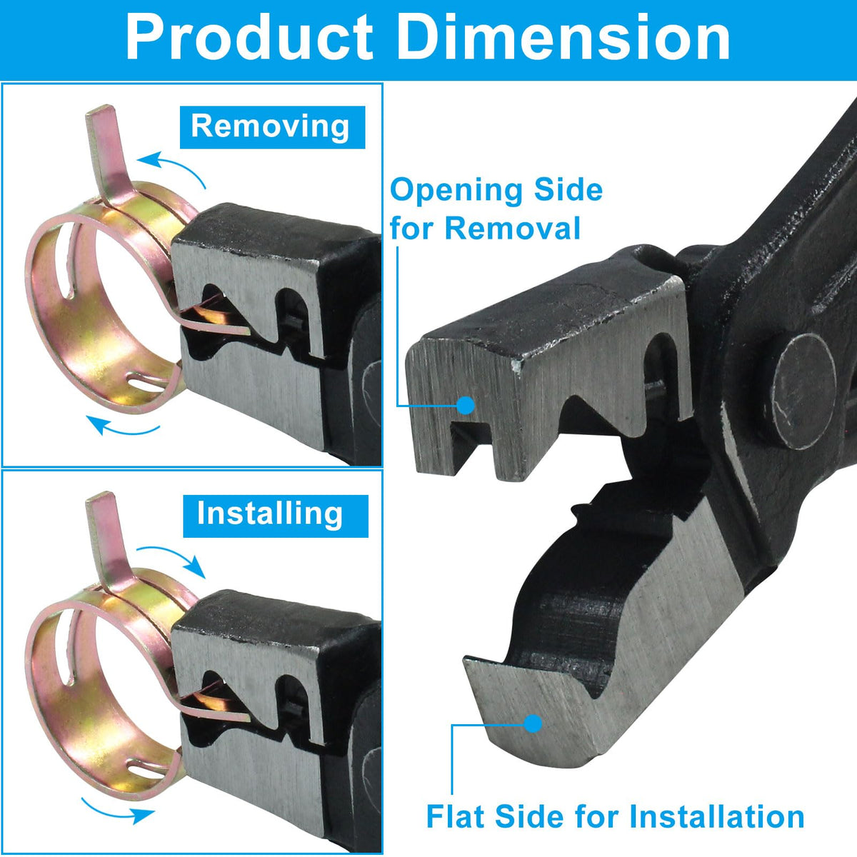 LinkMejor Clic-R Hose Clamp Plier, Forged Steel Spring Tool
