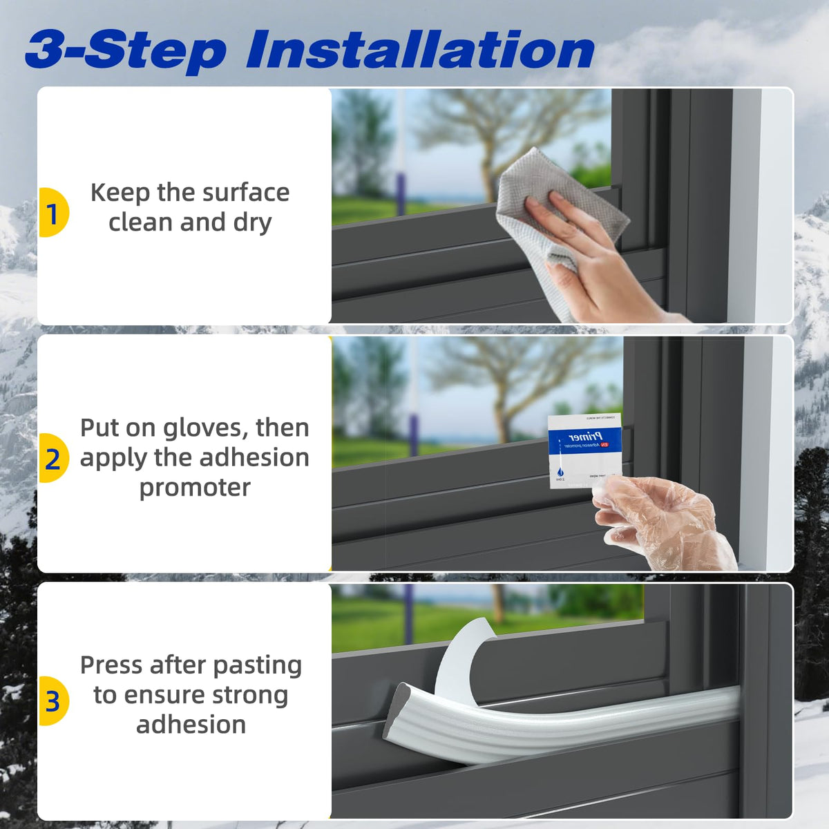 Weather Stripping Door Seal Strip for Door Frame,Winter Window Insulation