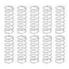 10Pcs Compression Springs, 0.9mm Wire Diameter x 15mm OD x 40mm Length 304 Stainless Steel Extension Spring Ballpoint Pen Pressure Springs for Shop Home Repairs, Silver