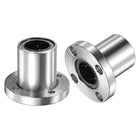 LMF20UU Linear Ball Bearings 20mm Bore 32mm OD 42mm Length Round Flange Nickel Plated for CNC Machine 3D Printer 2pcs