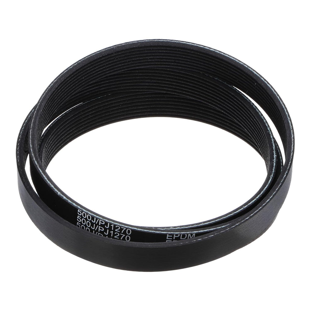 500J8 PJ V-Ribbed Belt 8 Ribs 50" Length x 0.74" Width x 0.14" Thick, EPDM Poly V Belt, Industrial Transmission Serpentine Belt