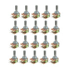 WH148 50K Ohm Variable Resistors Dual Turn Rotary Carbon Film Taper Potentiometer 20pcs