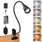 Reading Light for Book in Bed,Clip on Light Reading Lamp with Adapter Black