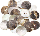 22Pcs Natural Shell Buttons, 2 Hole 27mm Mother of Pearl Buttons for Shirt Clothes Coats Suits Jacket Jean Skirts Sewing Craft DIY Decoration, Primary Color